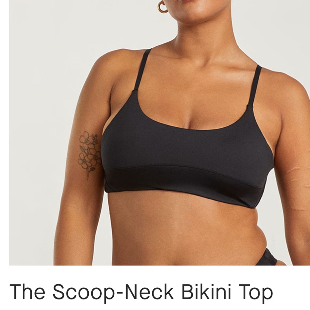 EVERLANE The Scoop Neck Bikini Top ReNew Large